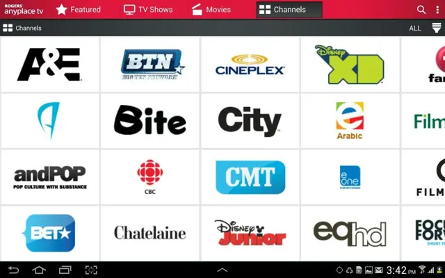 Anyplace TV android App screenshot 1